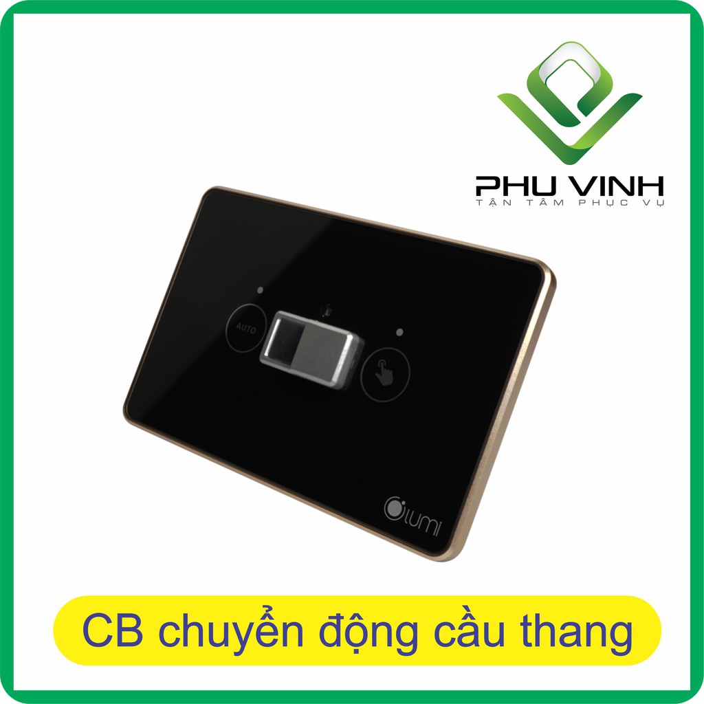 Công tắc cầu thang thông minh tích hợp cảm biến (2 trong 1) viền nhôm