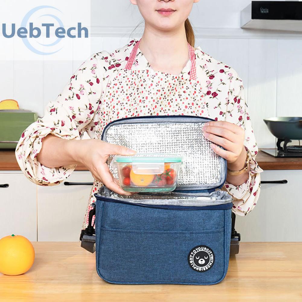 Uebtech Portable Lunch Insulation Bag Waterproof Food Cooler Ice Pack Thermal Bags