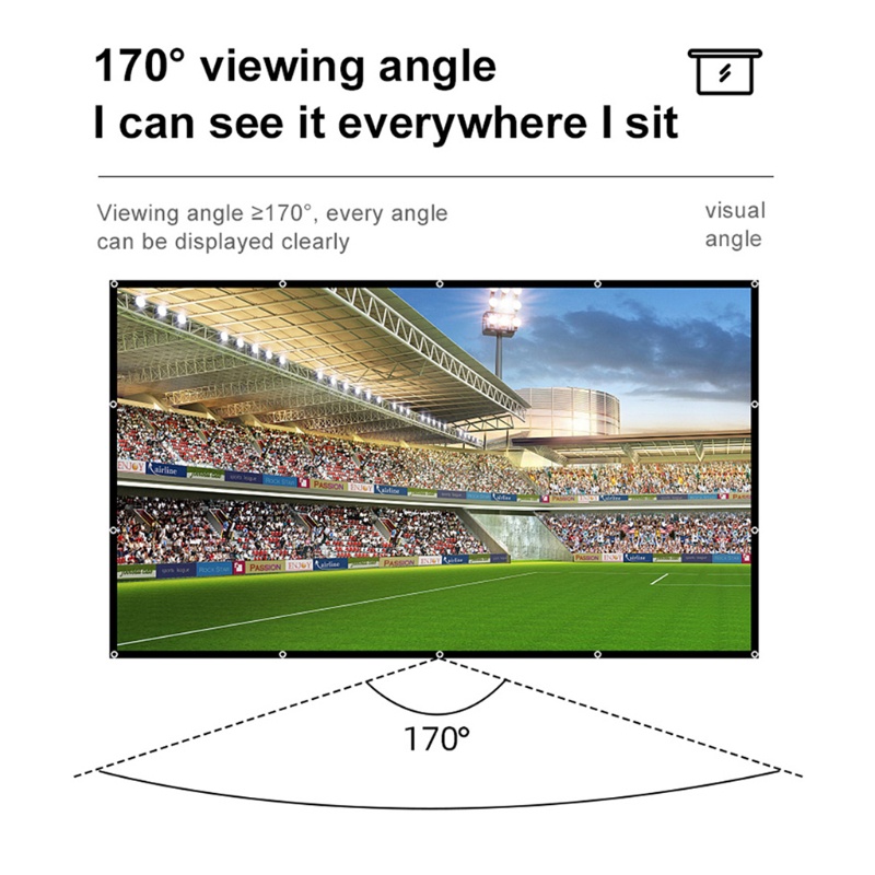 Màn Hình Máy Chiếu 3d 60 '/ 72' / 84 '/ 100' 120 '