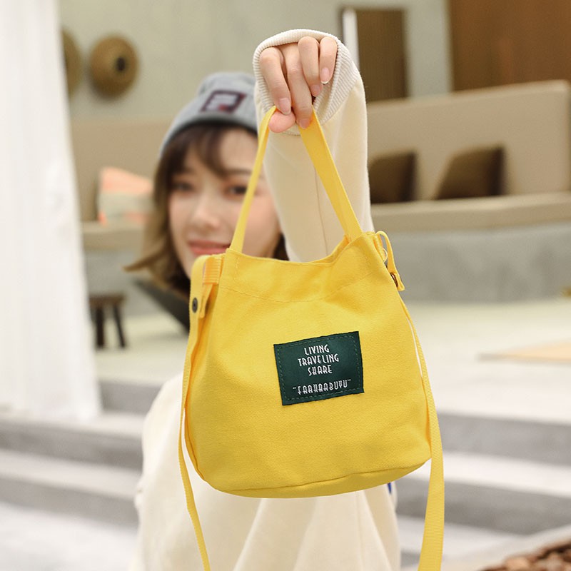 New Canvas Bag Women's Messenger Summer 2021 Spring Hand Bags In Search Multi-Function Hand Shoulder Small Square Packag