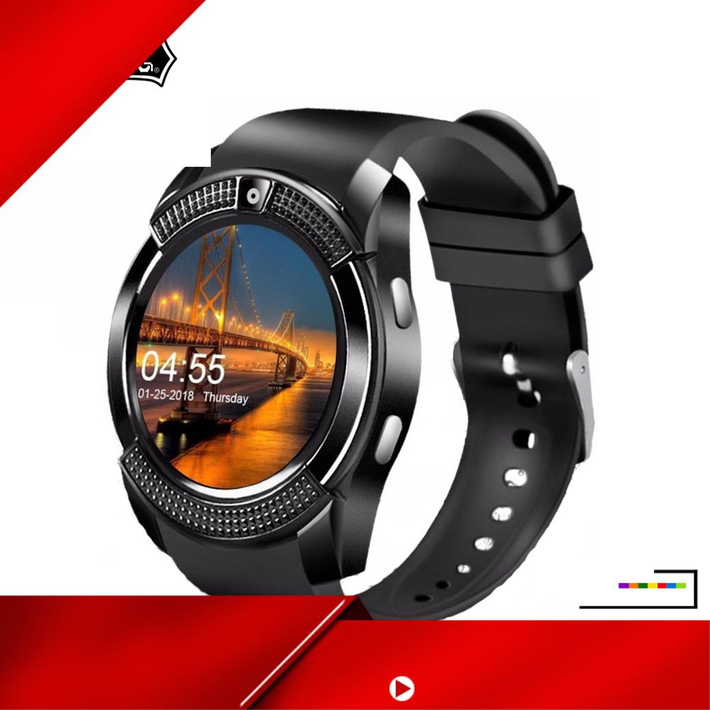 Đồng hồ thông minh Vitog V8 kết nối bluetooth tương thích thẻ SIM TF có màn hình màu chống nước