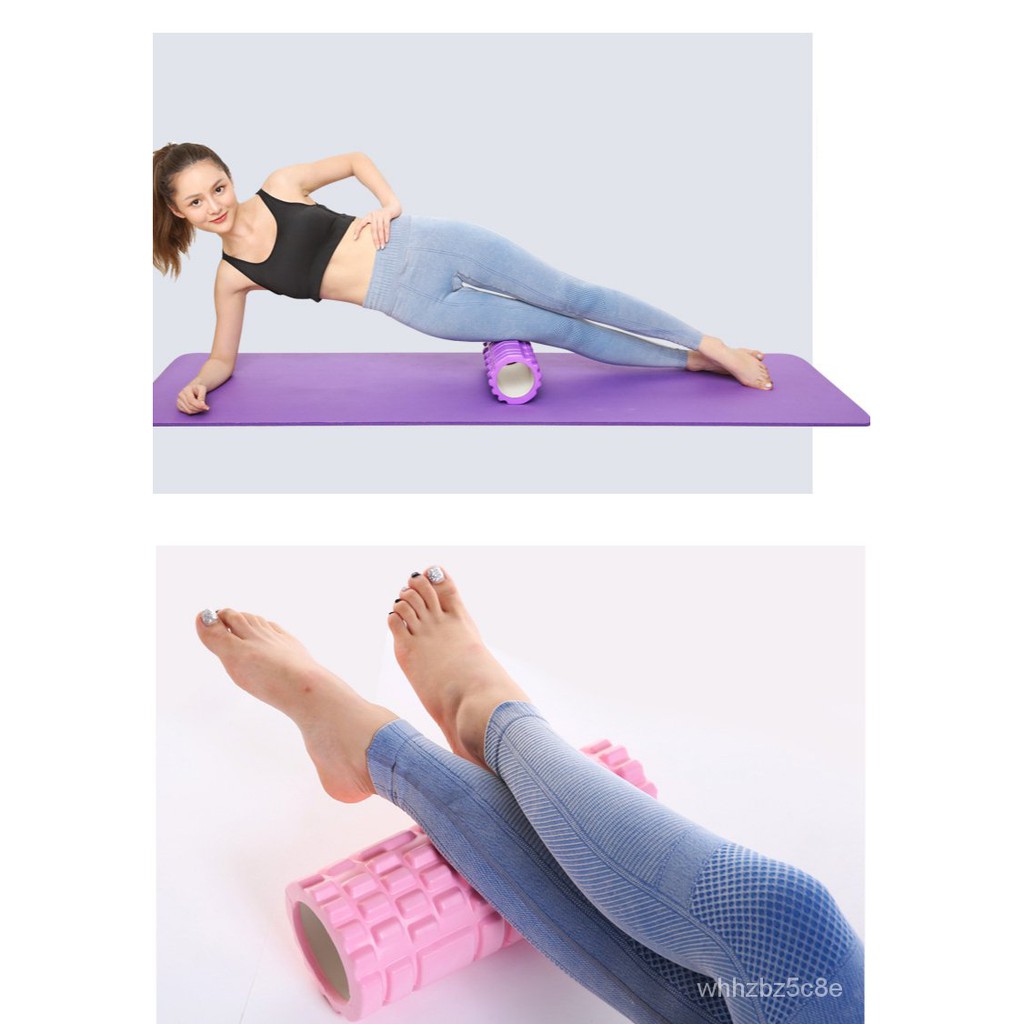 Con lăn Yoga Massage Foarm Roller, ống trụ lăn xốp thể thao giãn cơ có gai roam rollet cao cấp aQyj