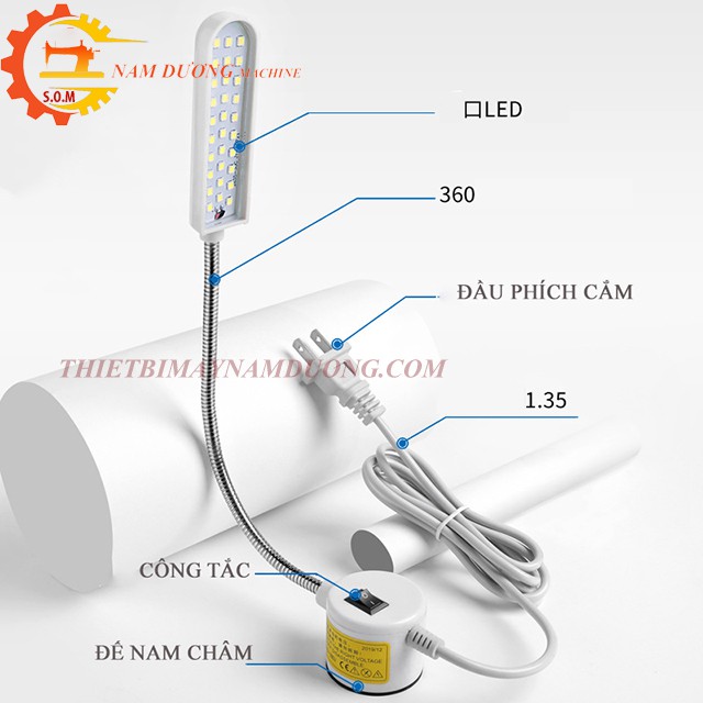 Đèn Led Máy May Juki 30 Bóng Chiếu Sáng cao Cho Máy May