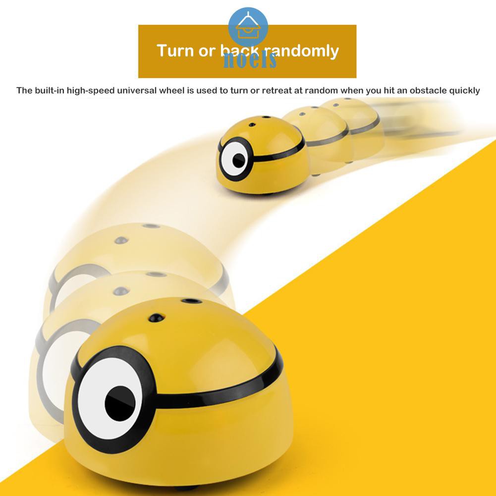 (Ready-Noel)Sensing Electric Remote Control Big Eyes Spanking Worm Stinky Insect Toy