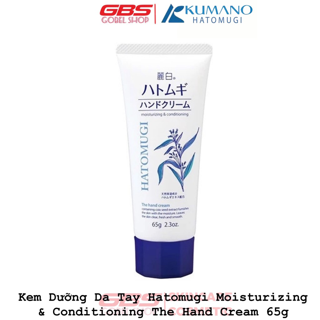 Kem Dưỡng Da Tay Hatomugi Moisturizing & Conditioning The Hand Cream 65g