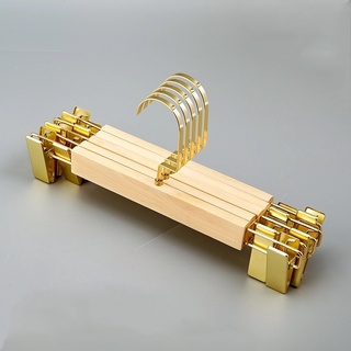 móc kẹp treo quần áo bằng gỗ mộc đầu kẹp mạ vàng người lớn,trẻ em dùng chụp ảnh,cho shop thời trang