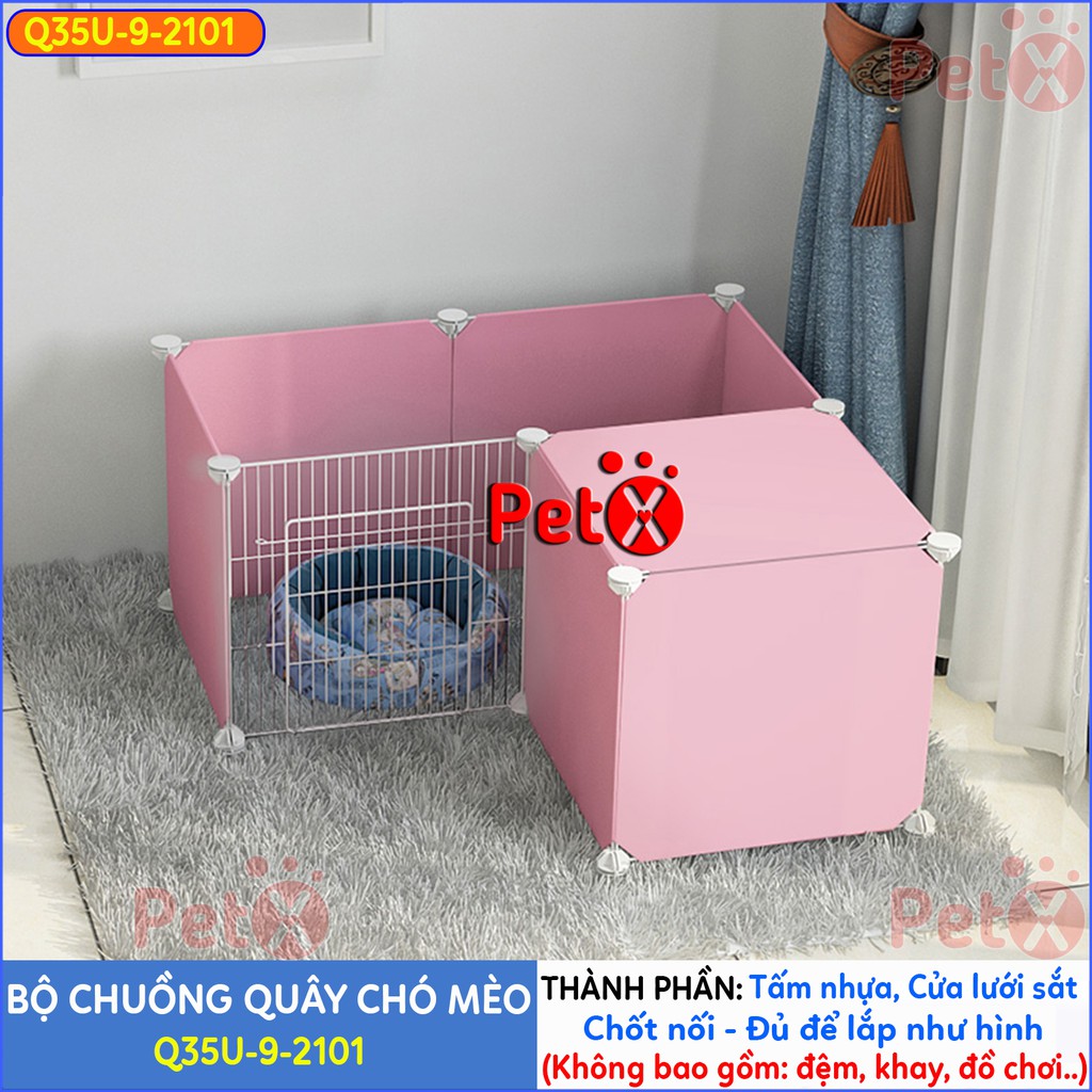 Quây chuồng chó mèo lắp ghép nuôi thú cưng sơn tĩnh điện giá rẻ-12