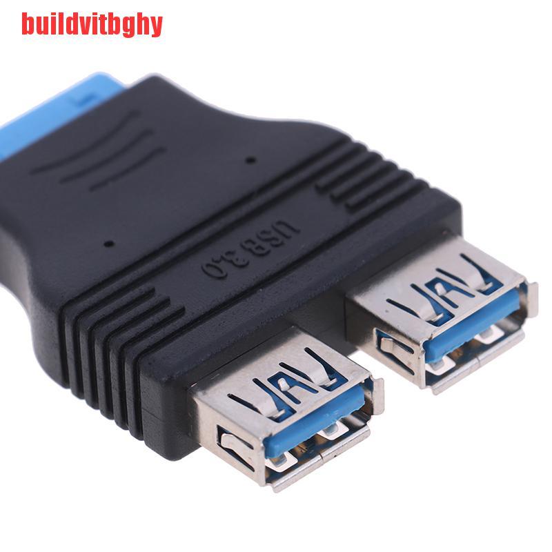 (Mua-Code) Bo Mạch Chủ 2 Cổng Usb 3.0 Female Sang 20 Pin Header Female