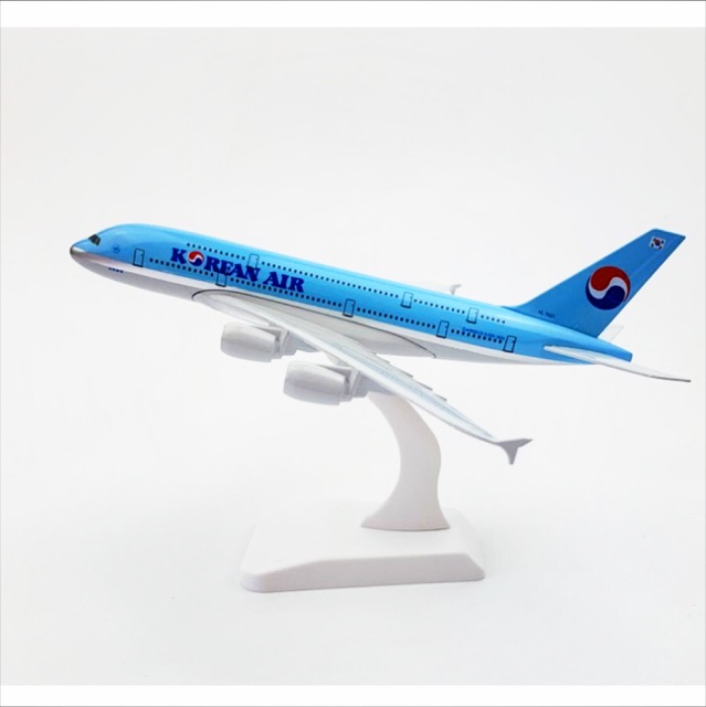 [ishop268] ⚡️[giá sỉ] Mô hình máy bay sắt 20cm Korean airline có đế chưng bày - Mua hàng an tâm