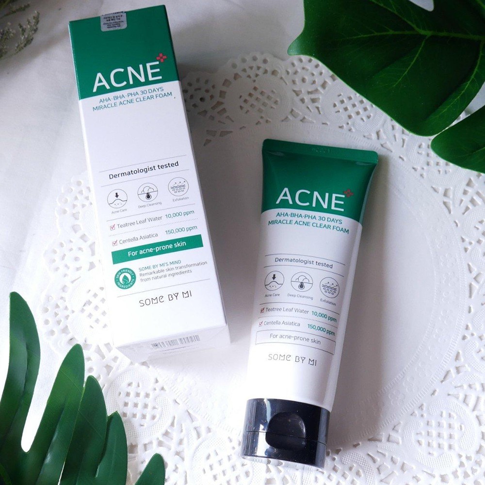 [Hàng nhập khẩu chính hãng] Sữa Rửa Mặt Some By Mi AHA-BHA-PHA 30 Days Miracel Acne Clear Foam 100ml | BigBuy360 - bigbuy360.vn