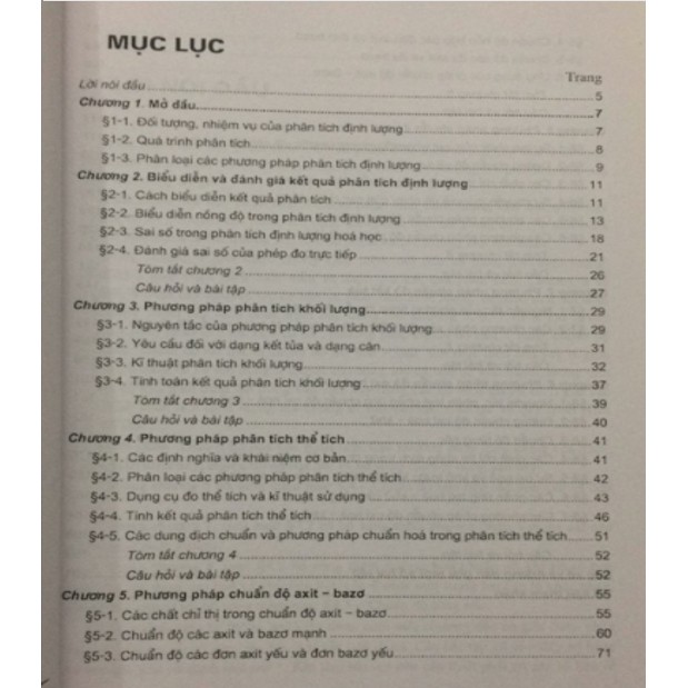 Sách - Giáo trình Hoá học phân tích cơ sở phân tích định lượng Hoá học