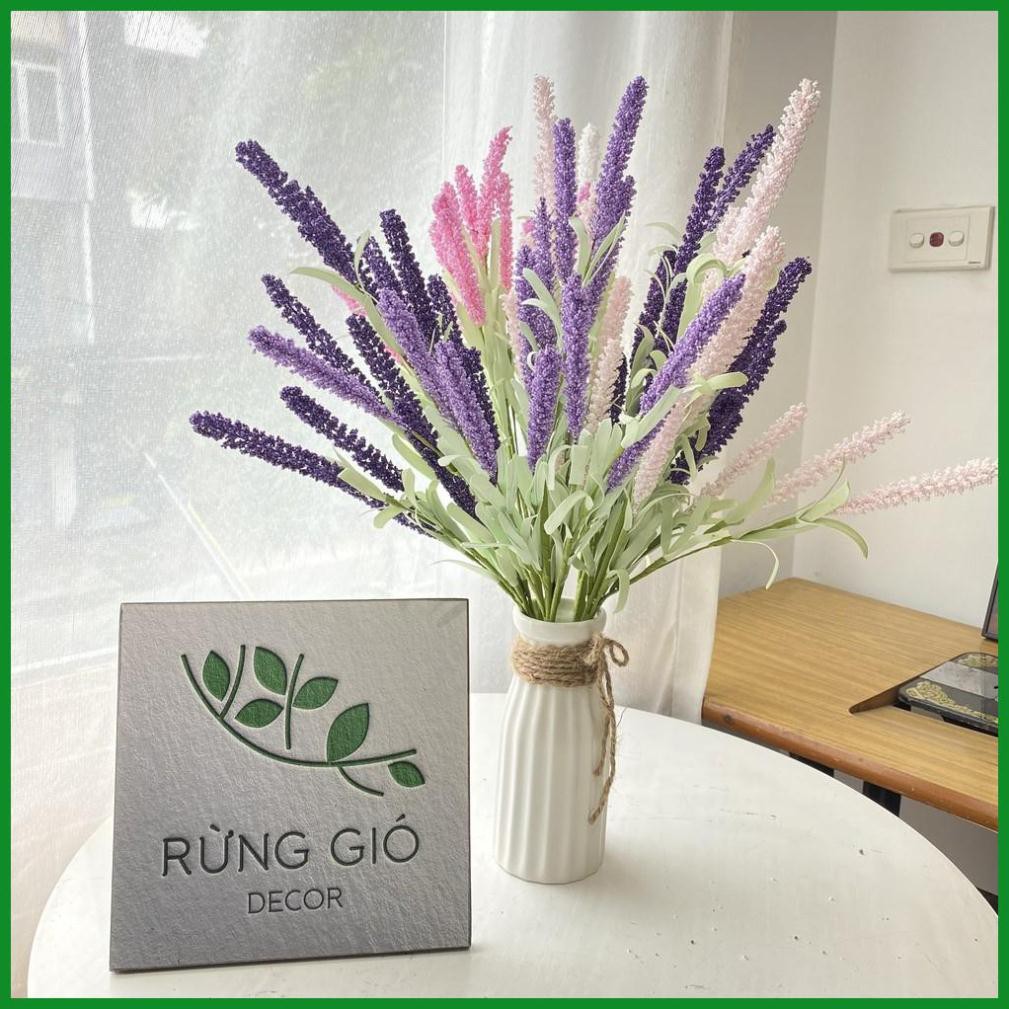 [HOA LỤA NHÂN TẠO] Cành lavender trang trí - Hoa lụa lavender trang trí nhà cửa ( giá bán 1 cành)