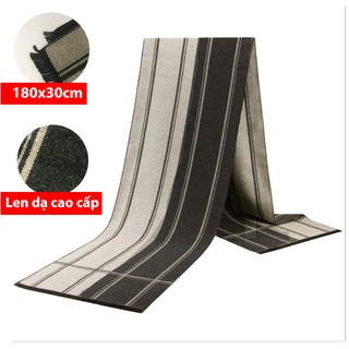 Khăn choàng cổ nam ấm áp phong cách đàn ông trưởng thành kích thước dài 1m8 rộng 35cm Hot mùa thu đông 2020