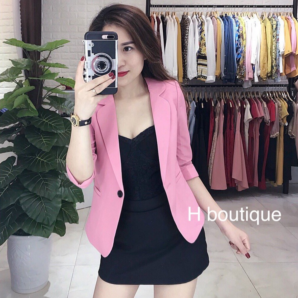 Áo Vest công sở tay lỡ 1 cúc cao cấp. | BigBuy360 - bigbuy360.vn