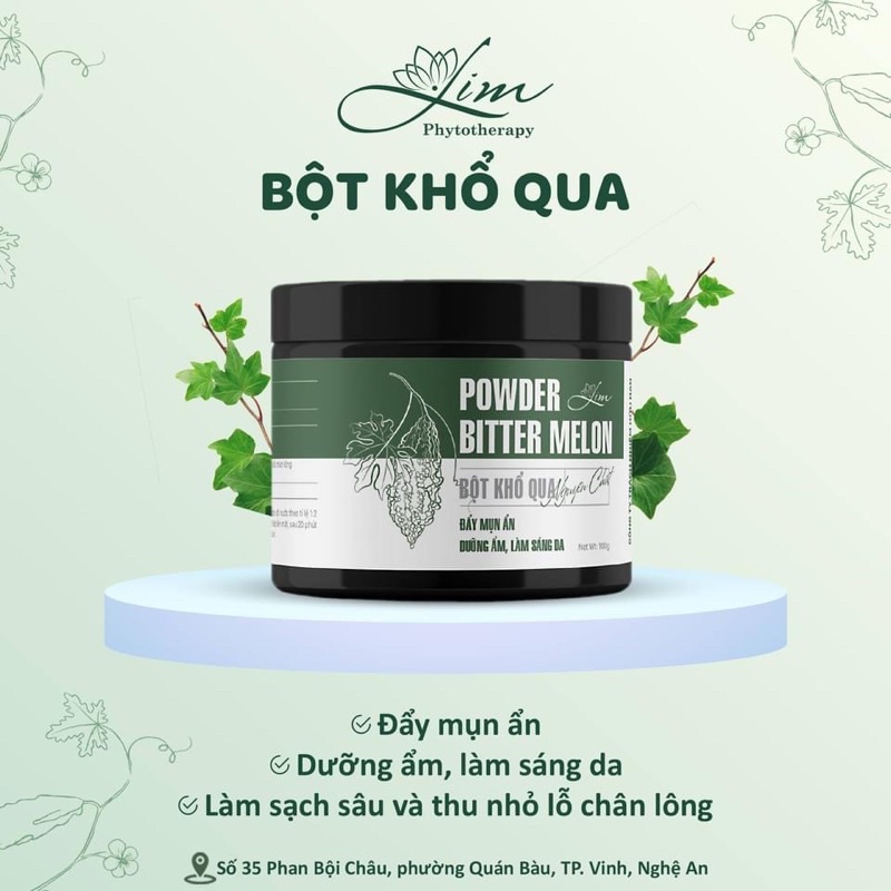 [MASK LIM]-Khổ Qua Rừng 100g Giảm Mụn , Mờ Thâm , Dưỡng Da Căng Bóng , Chống Lão Hóa , Bột Khổ Qua Rừng - Handmade