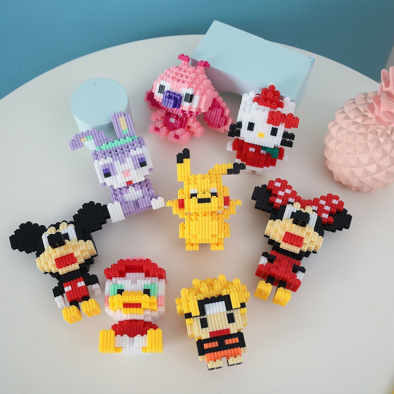 Disney khối xếp hình nhân vật hoạt hình Stick dễ thương cho bé phát triển trí tuệ