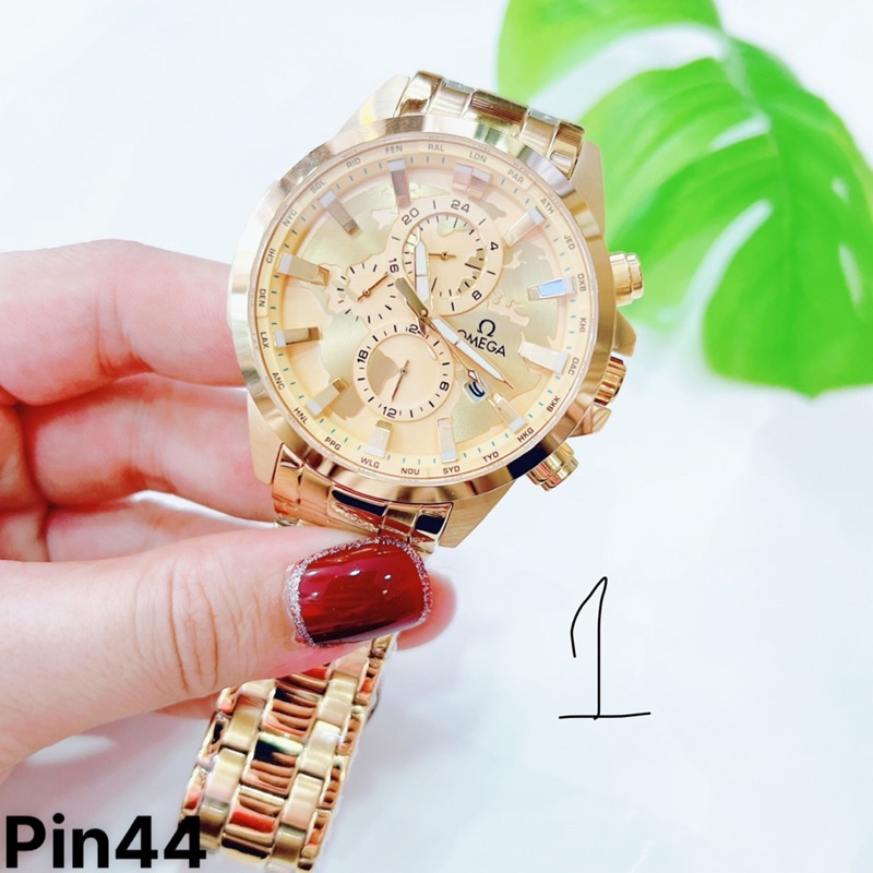 Đồng hồ OMEGA nam 6 kim size 44mm bảo hành 24 tháng