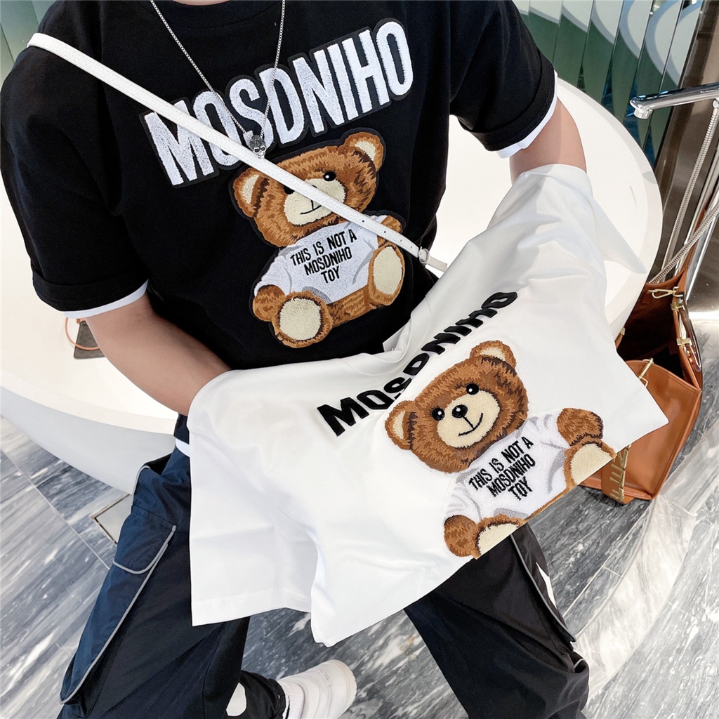 Áo Thun Hè  Phong Cách Gấu MOSCHINO Thời Trang Trẻ Trung Năng Động Thoải Mái Hot 2022