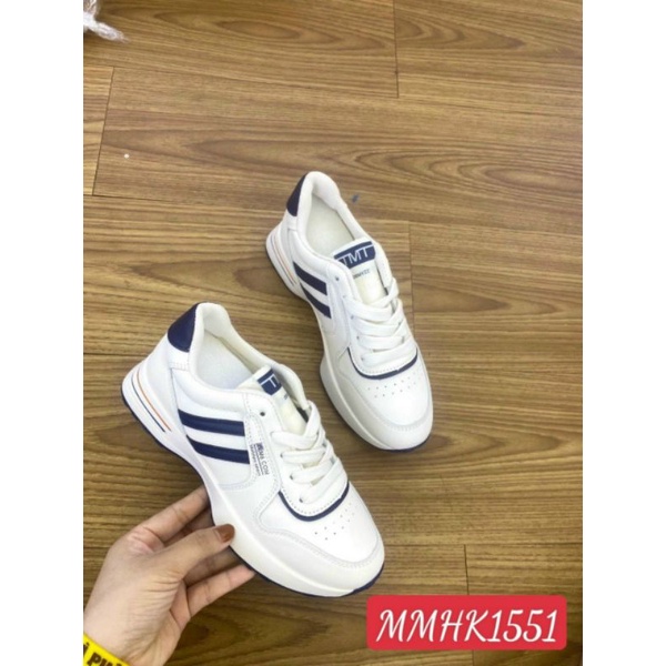 Giày thể thao 2 vạch đế cong êm mềm