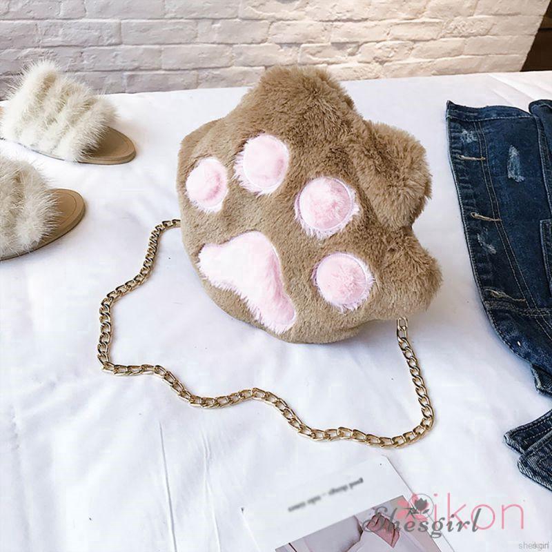 Túi xách hình bàn chân mèo xinh xắn | BigBuy360 - bigbuy360.vn