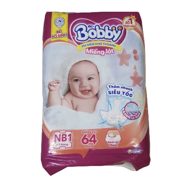 Miếng Lót Bobby Newborn 1 (64 miếng)