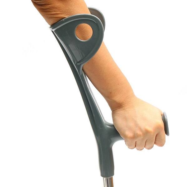 Nạng khuỷu tay hợp kim nhôm Lucass C-37 hỗ trợ cho người chân yếu, khó đi