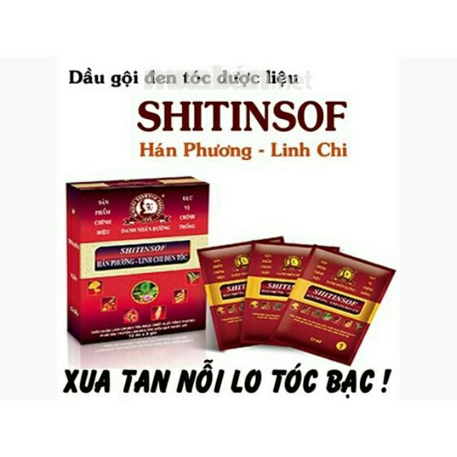 Combo 50 dầu gội đen tóc SHITINSOF