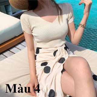 áo len cộc tay mỏng thời trang