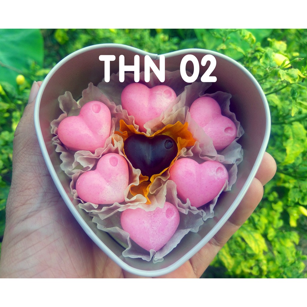 SOCOLA VALENTINE 2019 - MÀU TỰ NHIÊN - HỘP THIẾC NHỎ (7 viên)