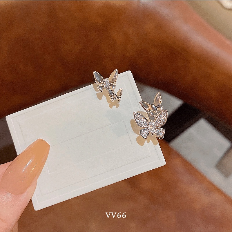 Bông tai vành tai bướm đôi đính đá thời trang cá tính dành cho nữ (1 CHIẾC) VV66