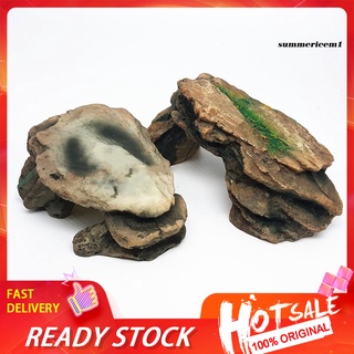 Bệ Đá Trang Trí Bể Cá / Rùa / Bò Sát Độc Đáo