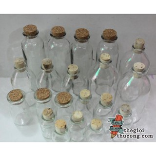 LỌ THUỶ TINH NÚT GỖ BẦN