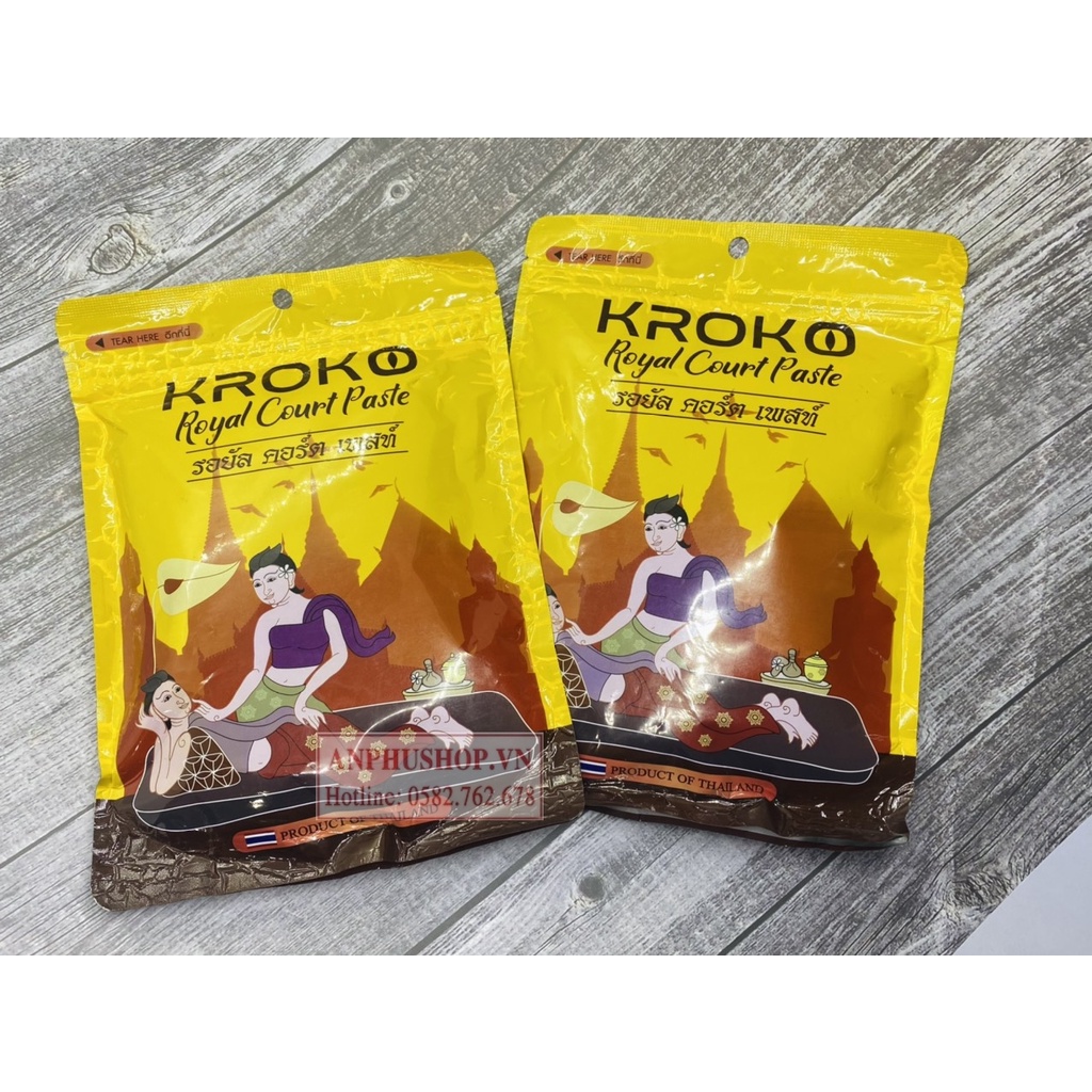 Miếng dán giảm đau thải độc cơ thể Kroko Royal Court Paste Hoàng Gia Thái Lan (Hàng chính hãng)
