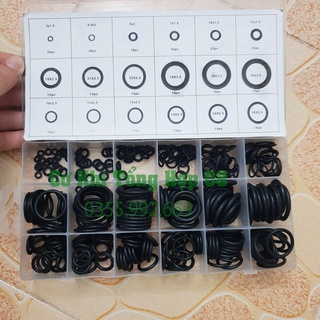 Vòng Đệm Cao Su Hình Tròn 18 Kích Cỡ 279pc Chất Lượng Cao, Gioăng cao su đen dùng thay thế cho các loại máy hộp 279pc