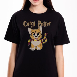 Áo phông unisex Corgi - Áo thun in hình chó Corgi potter