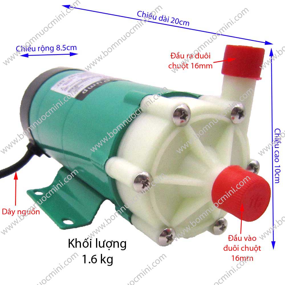 Máy Bơm Hóa Chất 220V MP-15R  Kiểu Dáng IWAKI | Máy Bơm MP15R