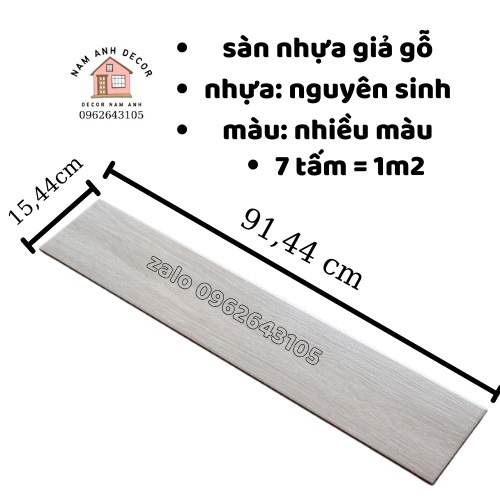 SÀN NHỰA GIẢ GỖ - sàn nhựa keo dán dày 2mm