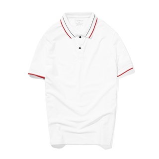 Áo thun Polo nam cổ bẻ BASIC vải cá sấu may kĩ , form đẹp PoLo trắng viền trơn - Bassic men
