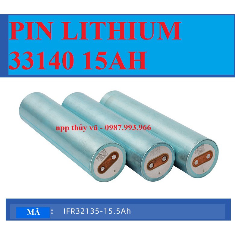 Pin lithium sắt 33140 15AH Kèm khung -Pin lithium fepo4 kèm khung