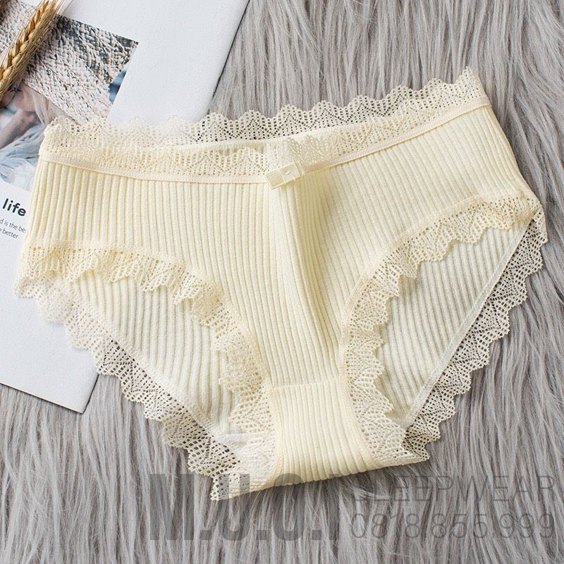 QL02 -Quần Lót Nữ Cotton viền ren gân tăm kháng khuẩn hoạ tiết viền ren sexy - Hàng có sẵn( video+ ảnh thật) | BigBuy360 - bigbuy360.vn