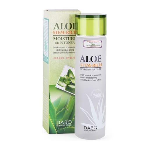 [Chính hãng] Nước hoa hồng lô hội dưỡng ẩm DABO Aloe Stem-Rich Moisture Skin Toner 150ml