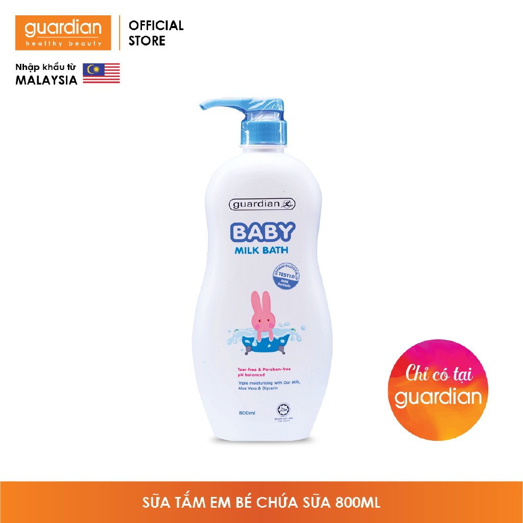 Sữa tắm em bé chứa sữa Guardian Baby Milk Bath 800ml