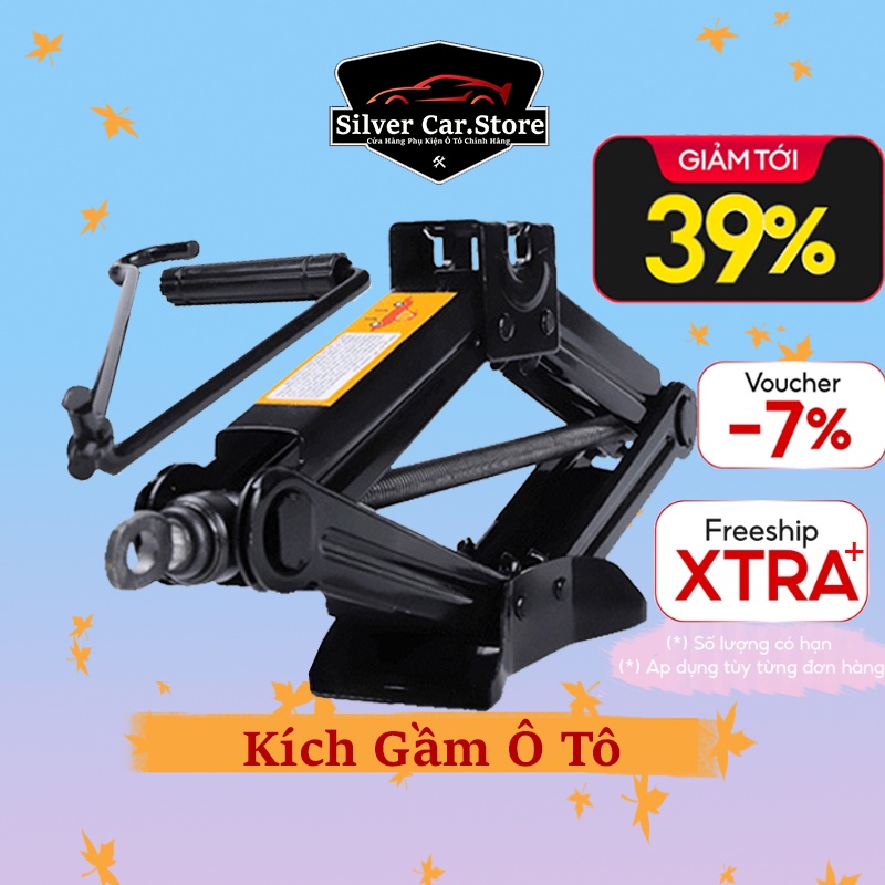 Bộ Kích Nâng Gầm Xe Ô Tô, Xe Hơi 2Tấn - Kích Chữ A Đầu Bám Xoay 360 độ Giúp Dễ Dàng Thao Tác Hơn