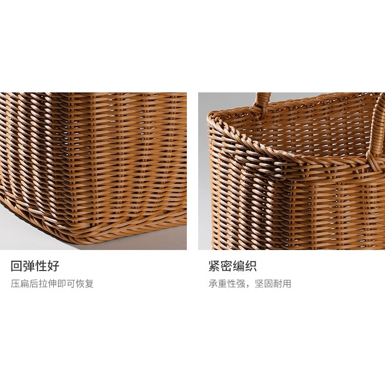 Giỏ Đan Mây Đựng Đồ Đi Mua Sắm Phong Cách Nhật Bản