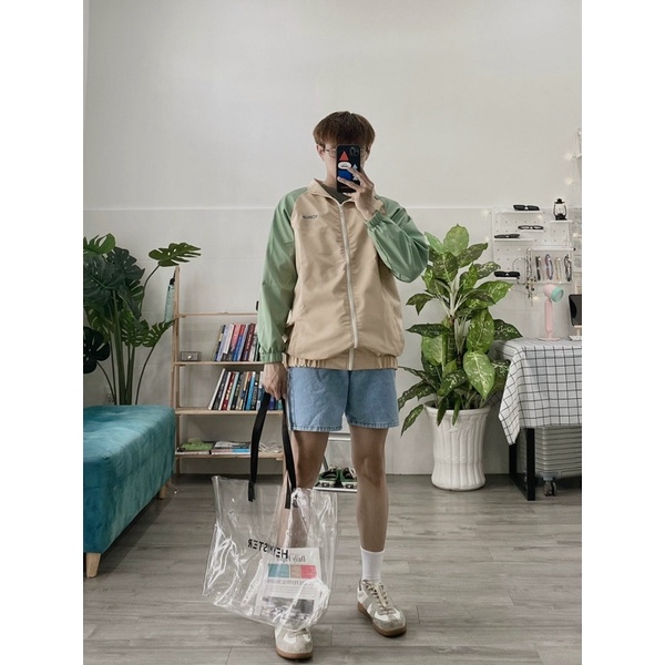 ÁO KHOÁC DÙ 2 LỚP RECORDS FORM UNISEX NAM NỮ  (kèm ảnh thật)