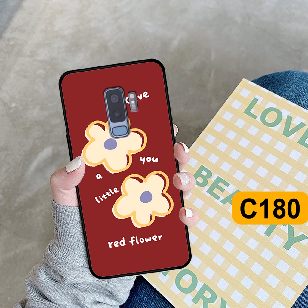 Ốp Samsung S9 - S9 Plus - S9+ in hình hoa cỏ nhẹ nhàng,họa tiết caro xinh xắn.ốp lưng chống sốc