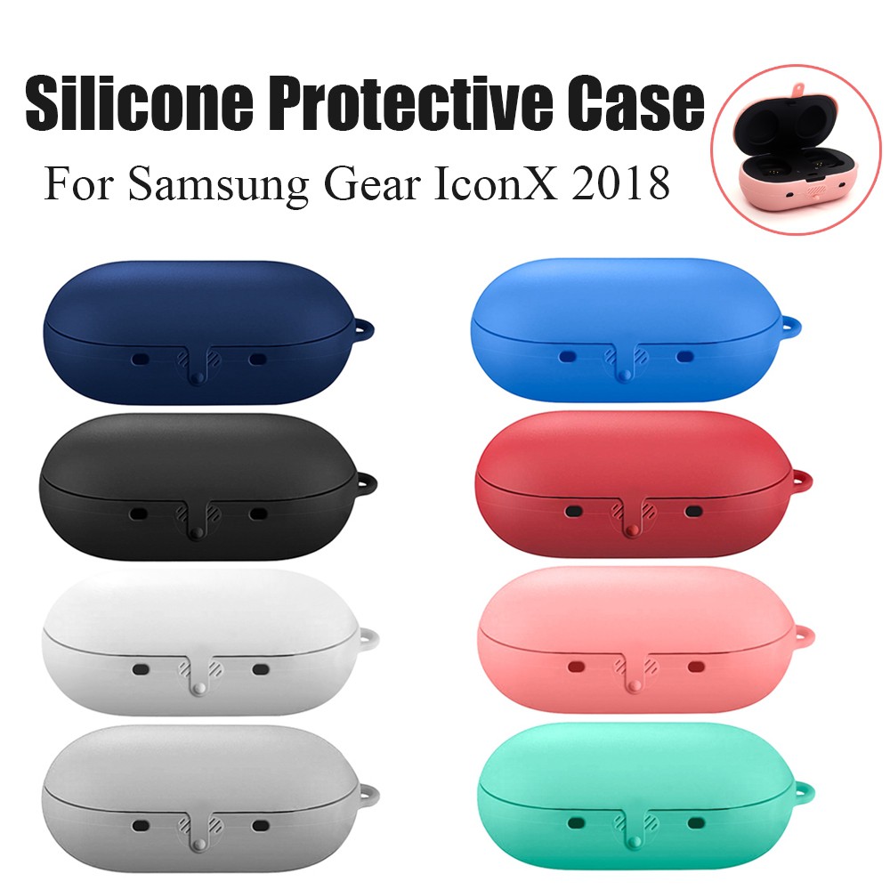 Vỏ bảo vệ hộp sạc tai nghe Airpods Samsung gear iconx 2018 kèm móc khóa