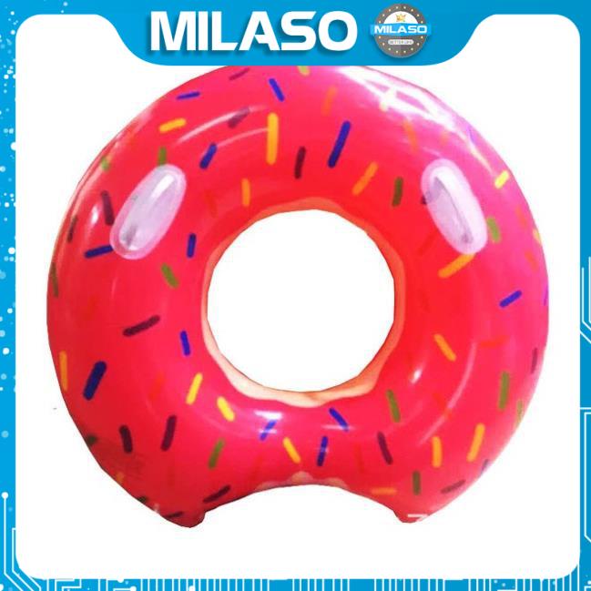 Phao bơi trẻ em MILASO size 60 cm cho bé tập bơi an toàn hình bánh vòng Donut dễ thương SS-001301