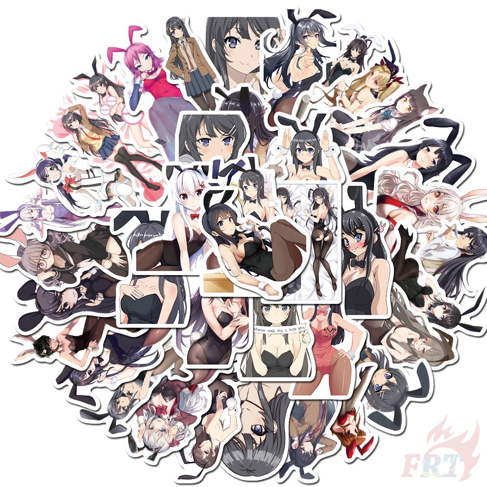 ❉ Sakurajima Mai - Series 01 Anime Bunny Girl Stickers ❉ 50Pcs/Set DIY Fashion Doodle Decals Stickers