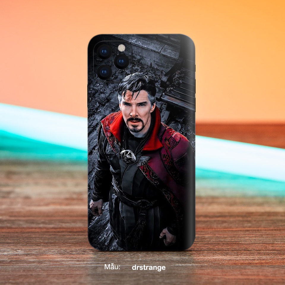Dán Skin điện thoại hình Dr.Strange, Cho Iphone 6/ 7/ 8/ X/ XS/ XS Max/ 11/ 11 Pro Max Và Các Dòng Máy Android
